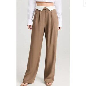 Reformation Stevie Pants. high-rise, full-length, wide-leg pant. Size: 2